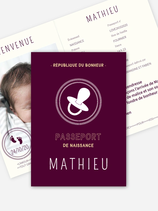 Passeport bébé