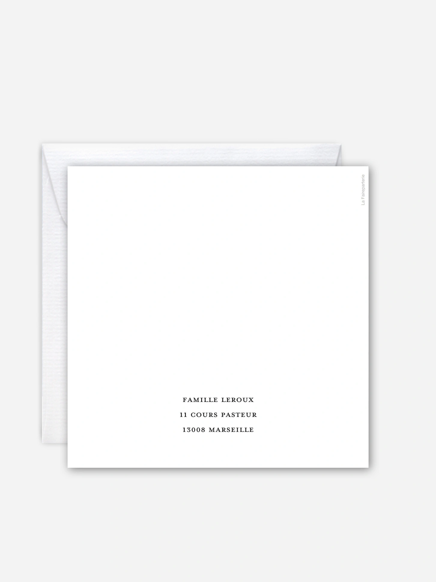 Carte remerciement naissance Doux merci