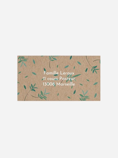 Étiquette destinataire naissance Koala