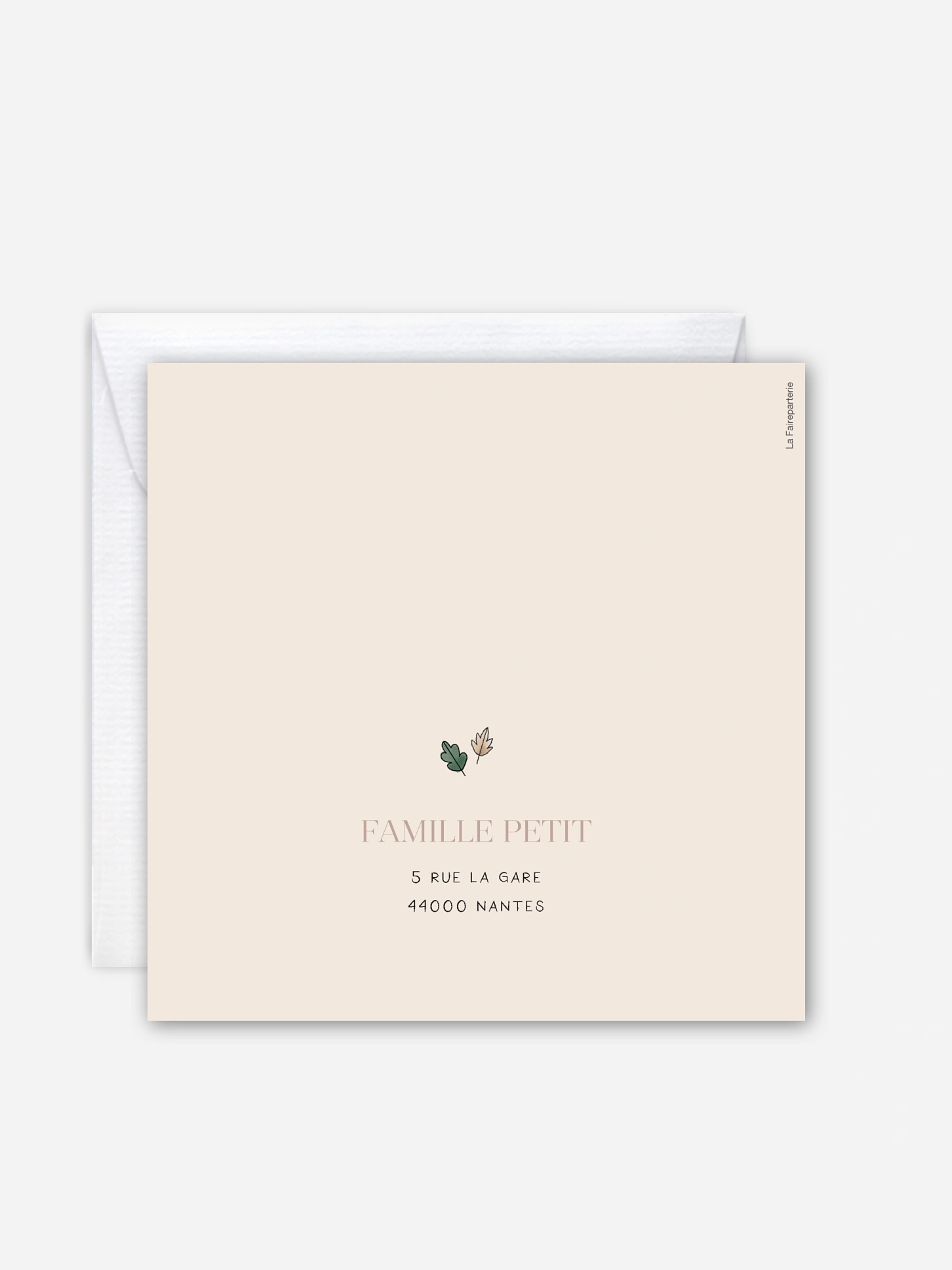 Faire-part naissance Renard en forêt