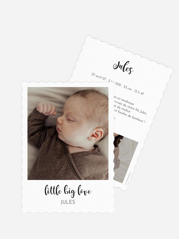 Faire-part naissance Little big Love