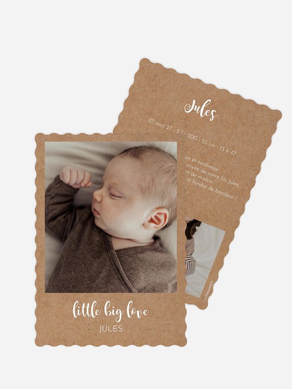 Faire-part naissance Little big Love