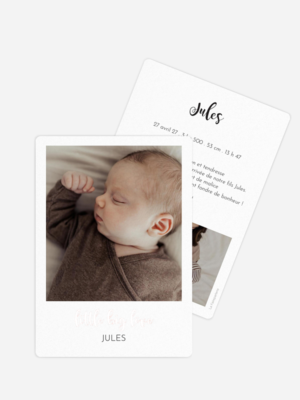 Faire-part naissance Little big Love