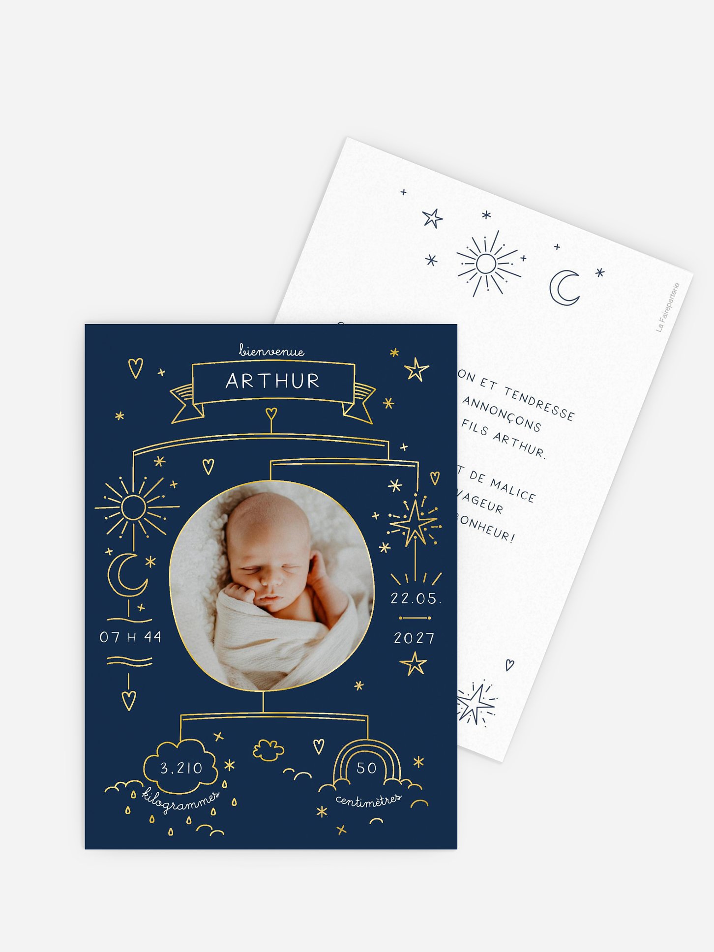 Faire-part naissance Joli mobile