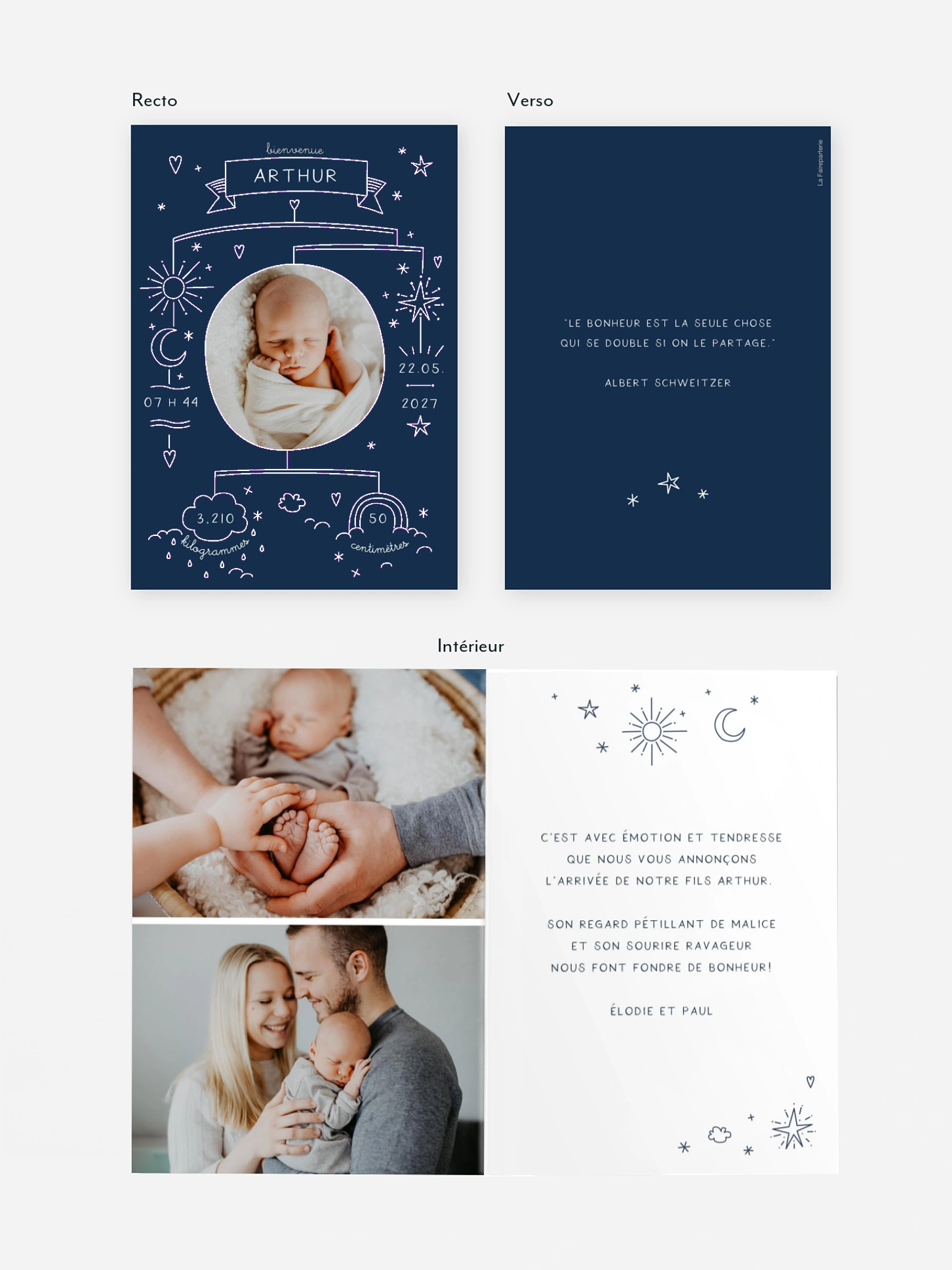 Faire-part naissance Joli mobile