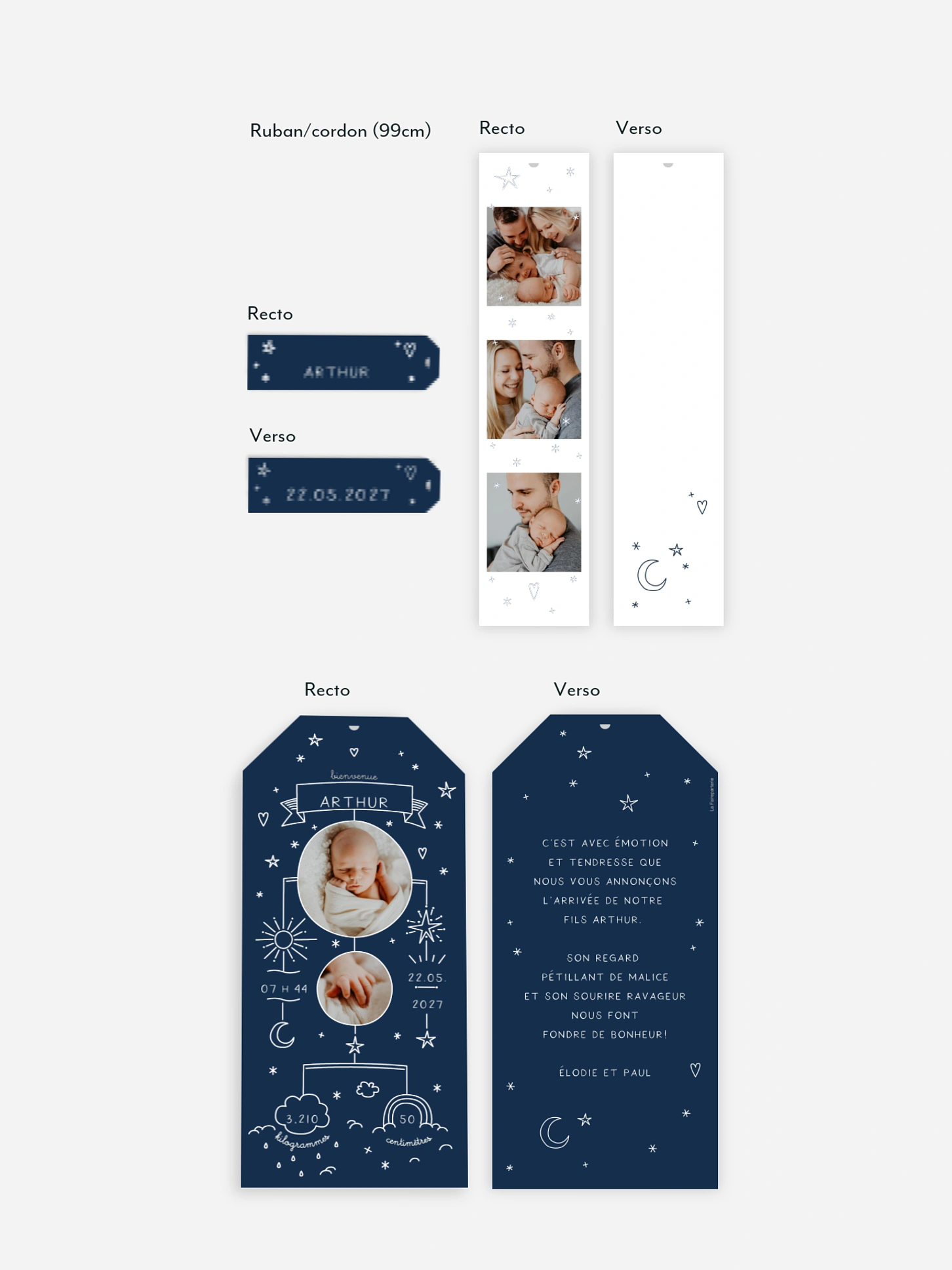 Faire-part naissance Joli mobile