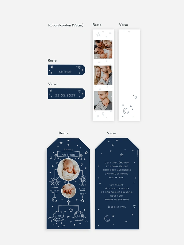 Faire-part naissance Joli mobile