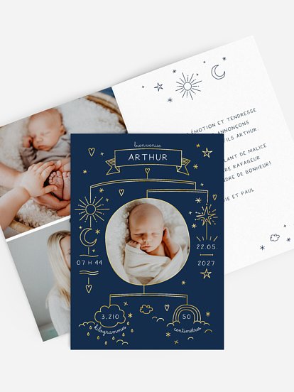 Faire-part naissance Joli mobile