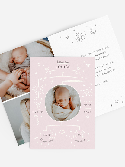 Faire-part naissance Joli mobile