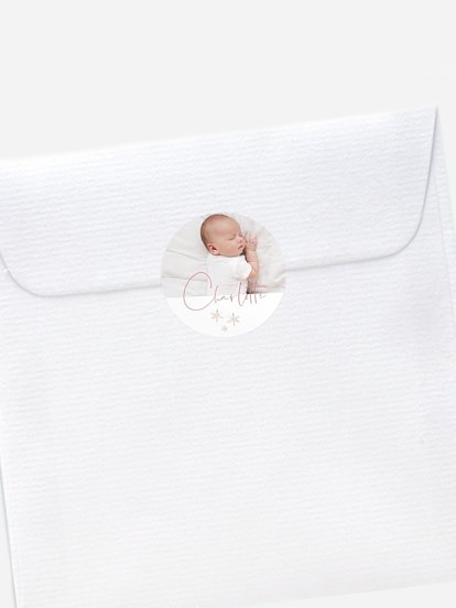 Stickers naissance Fleurs Roses