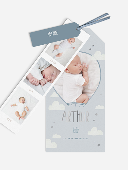 Faire-part naissance Jolie mongolfière