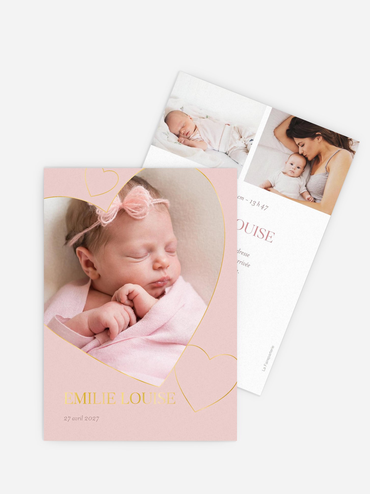 Faire-part naissance Pure Heart