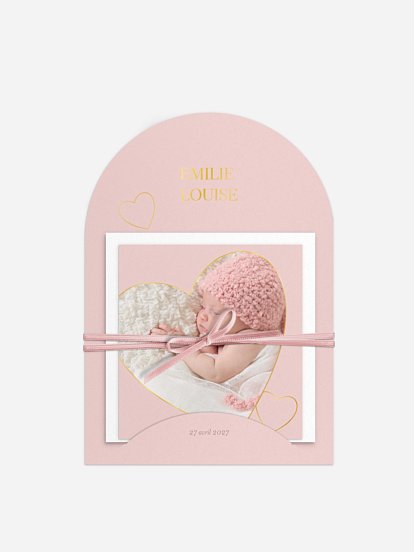 Faire-part naissance Pure Heart