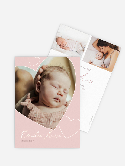 Faire-part naissance Pure Heart