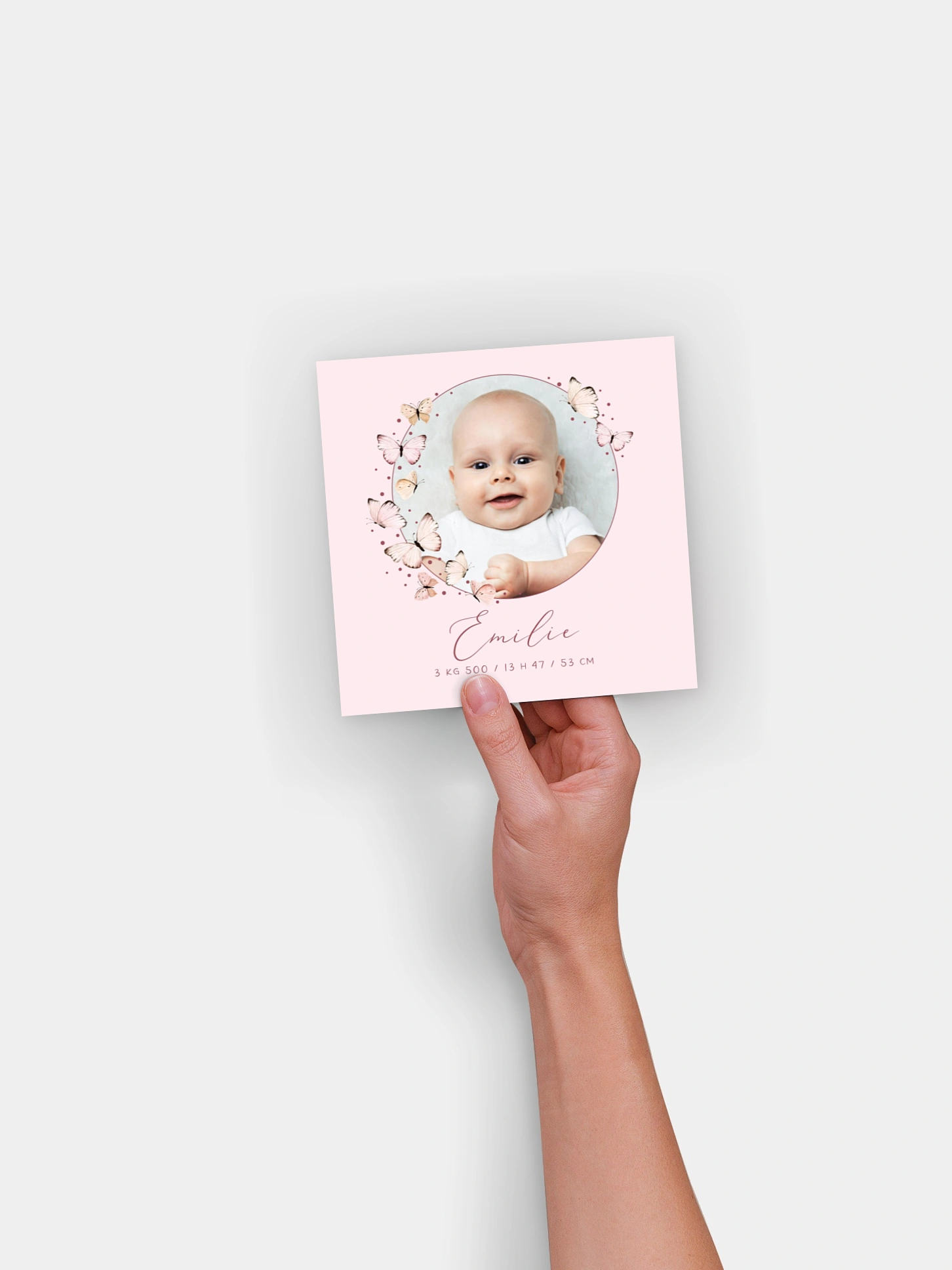 Faire-part naissance Doux papillons
