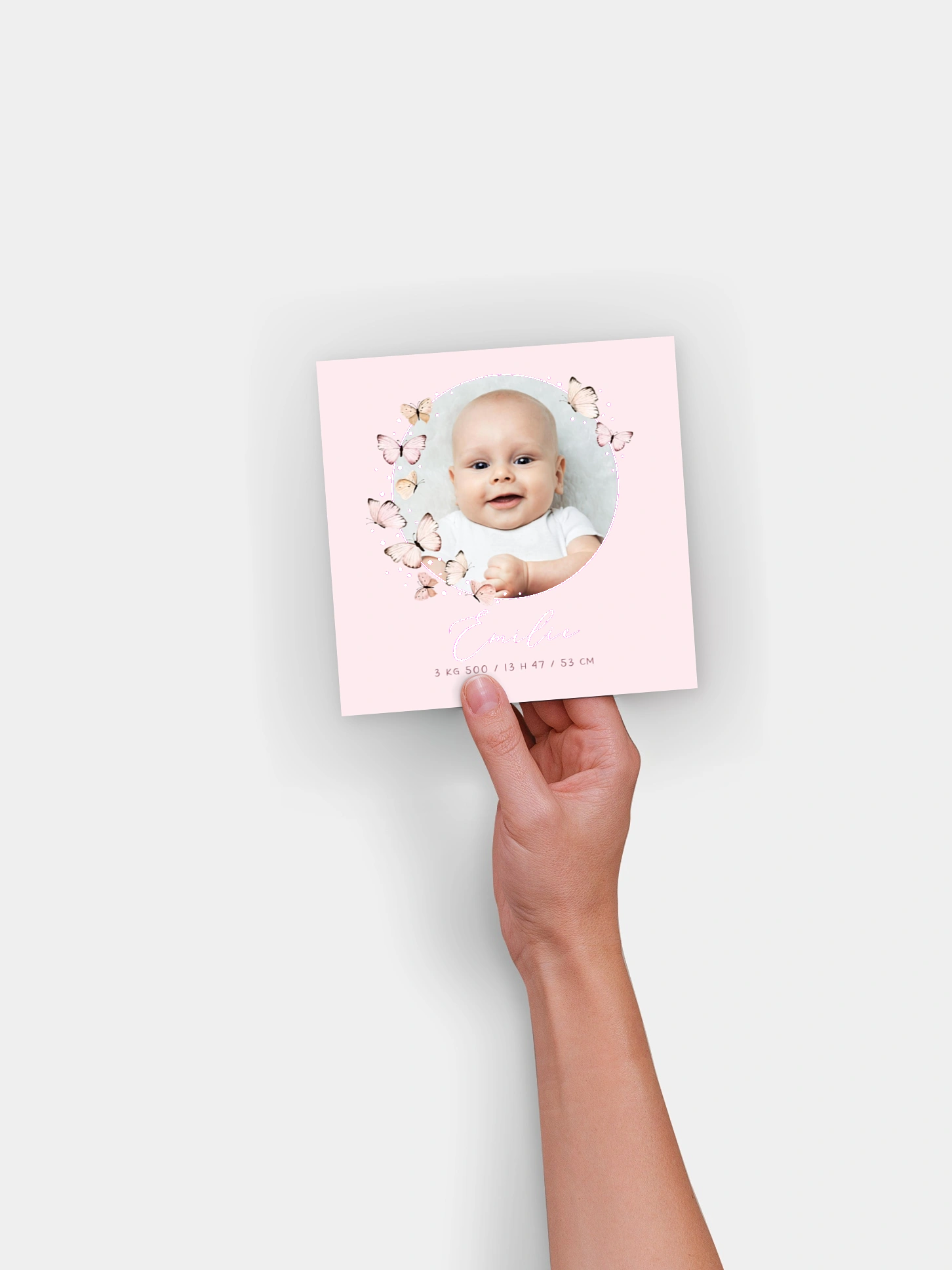 Faire-part naissance Doux papillons
