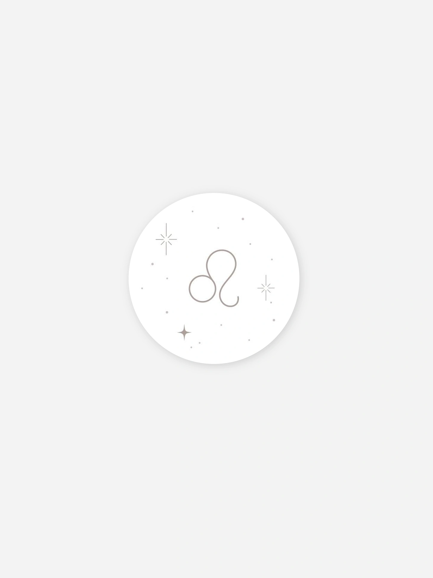 Stickers naissance Constellation du Lion