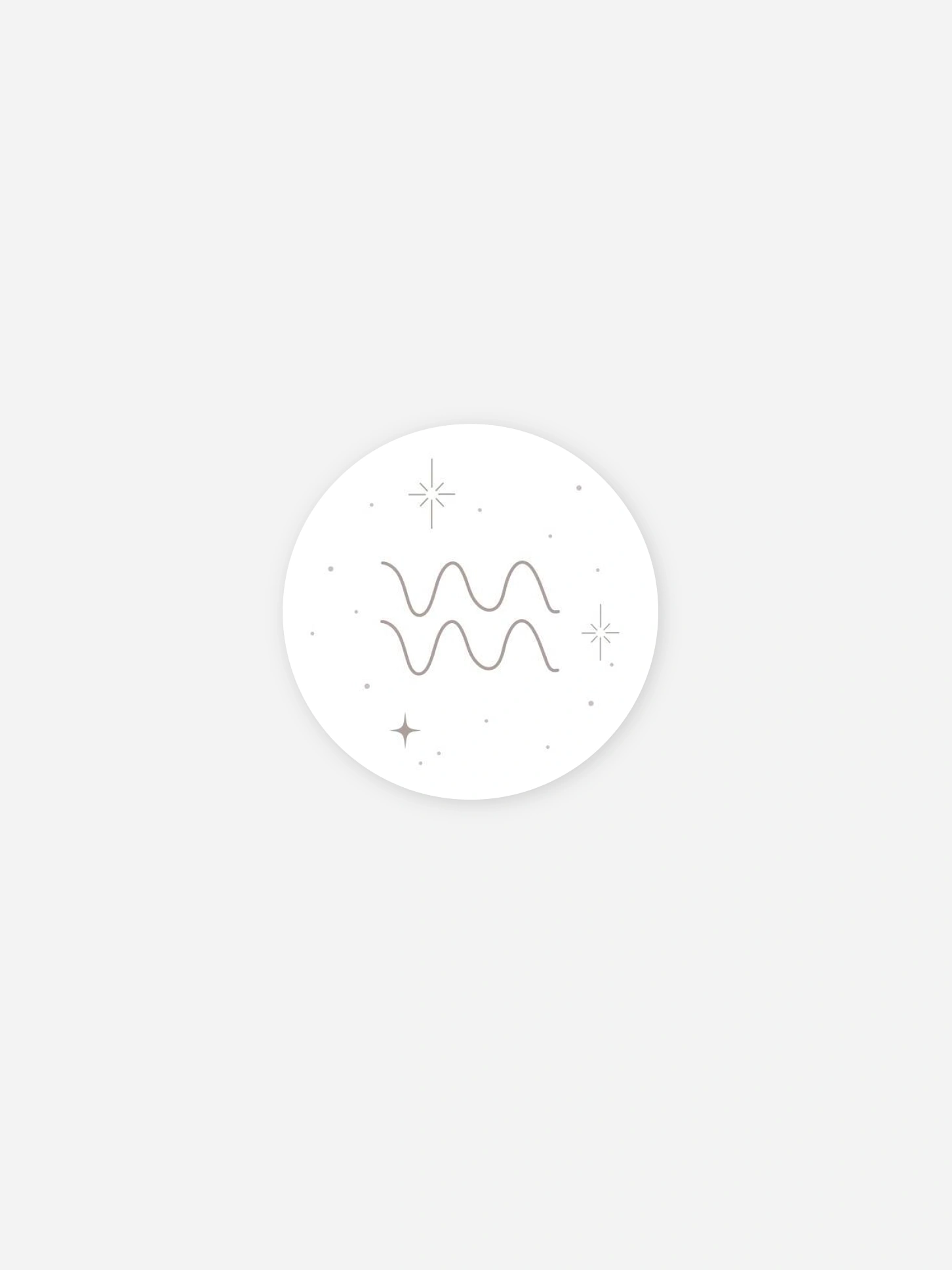 Stickers naissance Constellation du Verseau