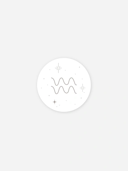 Stickers naissance Constellation du Verseau