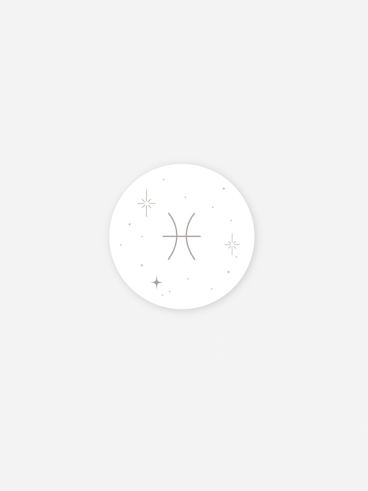 Stickers naissance Constellation des Poissons