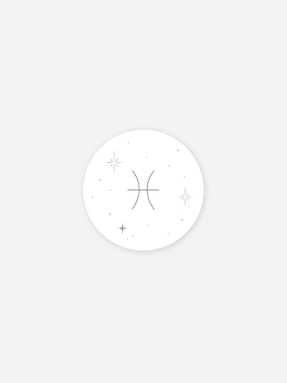 Stickers naissance Constellation des Poissons