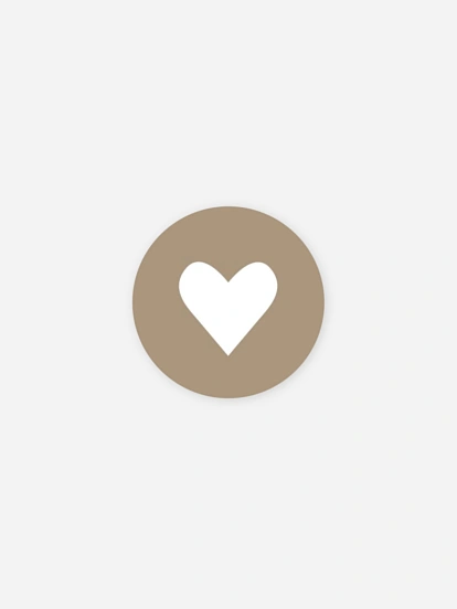 Stickers naissance Cœur en Or