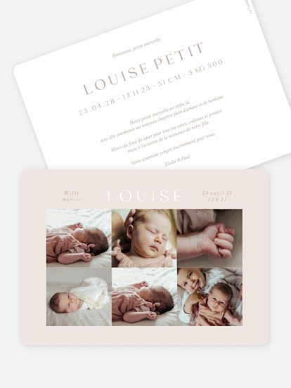 Faire-part naissance Tout notre bonheur