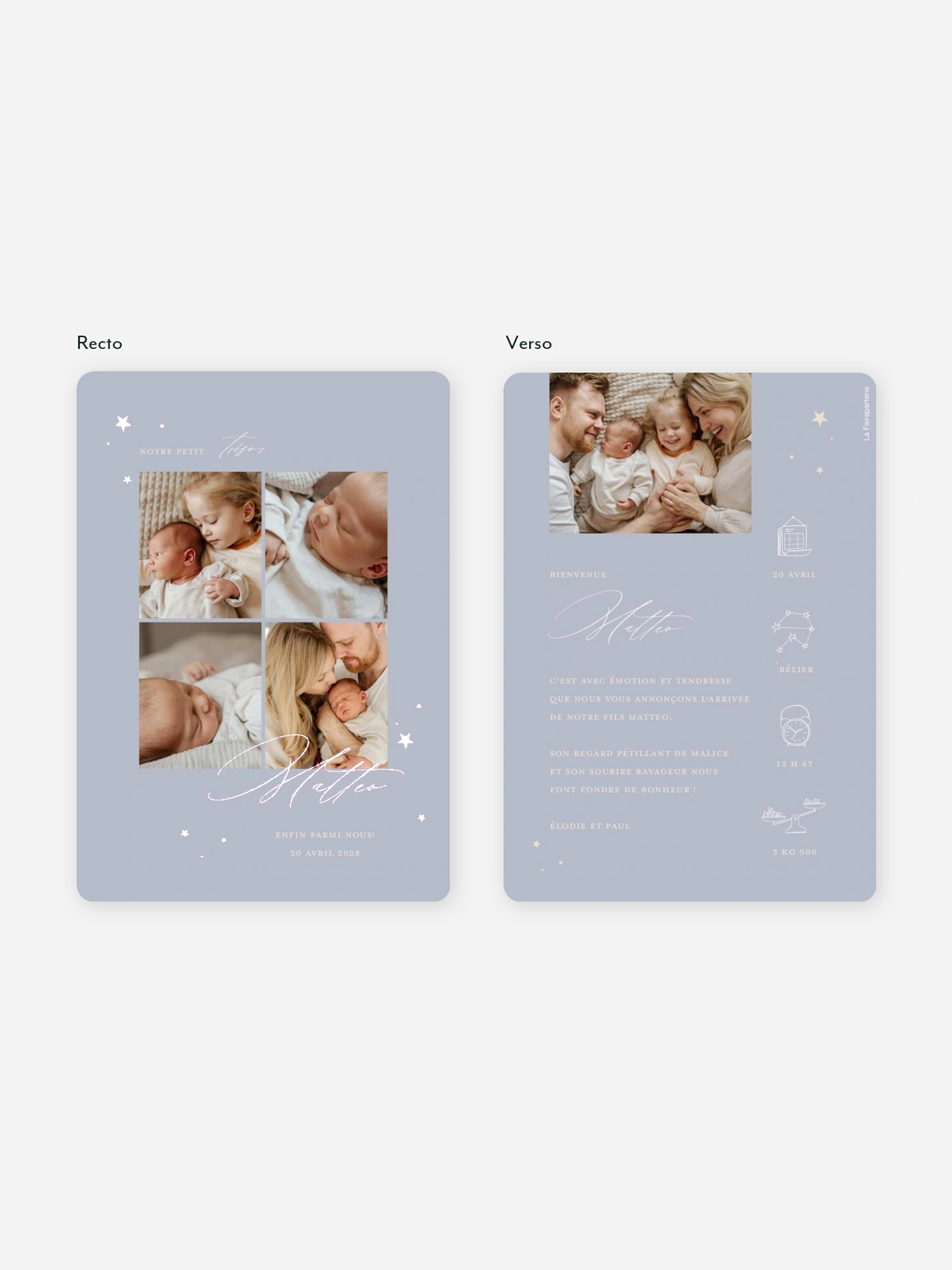 Faire-part naissance Comme par Magie