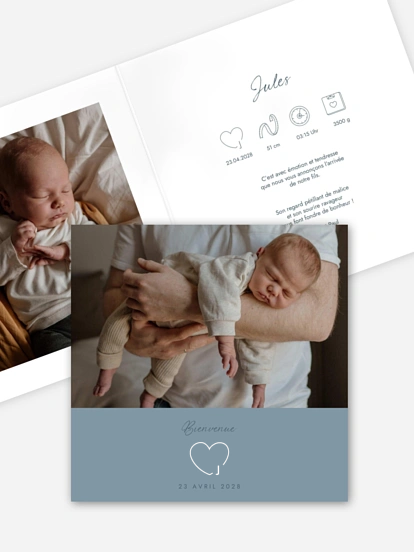 Faire-part naissance Pur bonheur