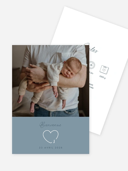 Faire-part naissance Pur bonheur