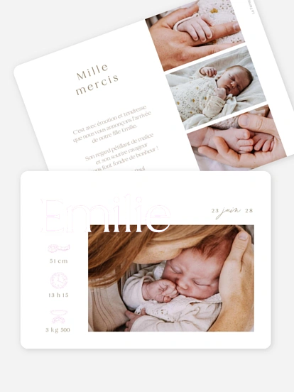 Faire-part naissance La magie de la vie 