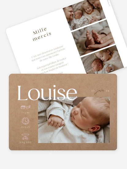 Faire-part naissance La magie de la vie 