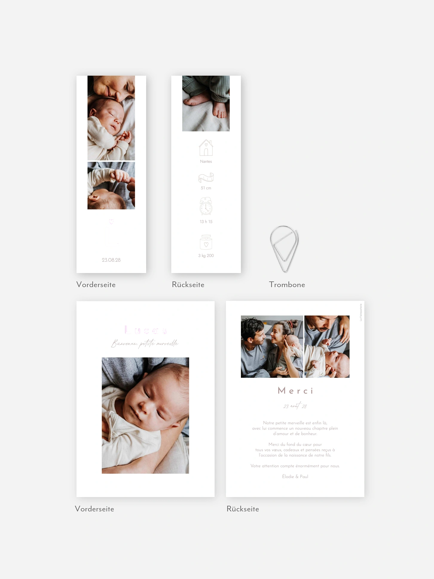 Faire-part naissance Bonjour petite merveille