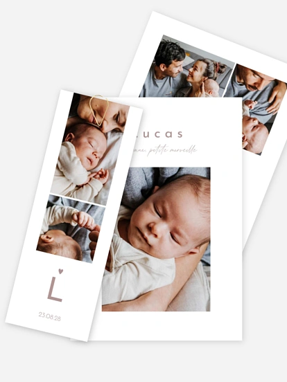 Faire-part naissance Bonjour petite merveille