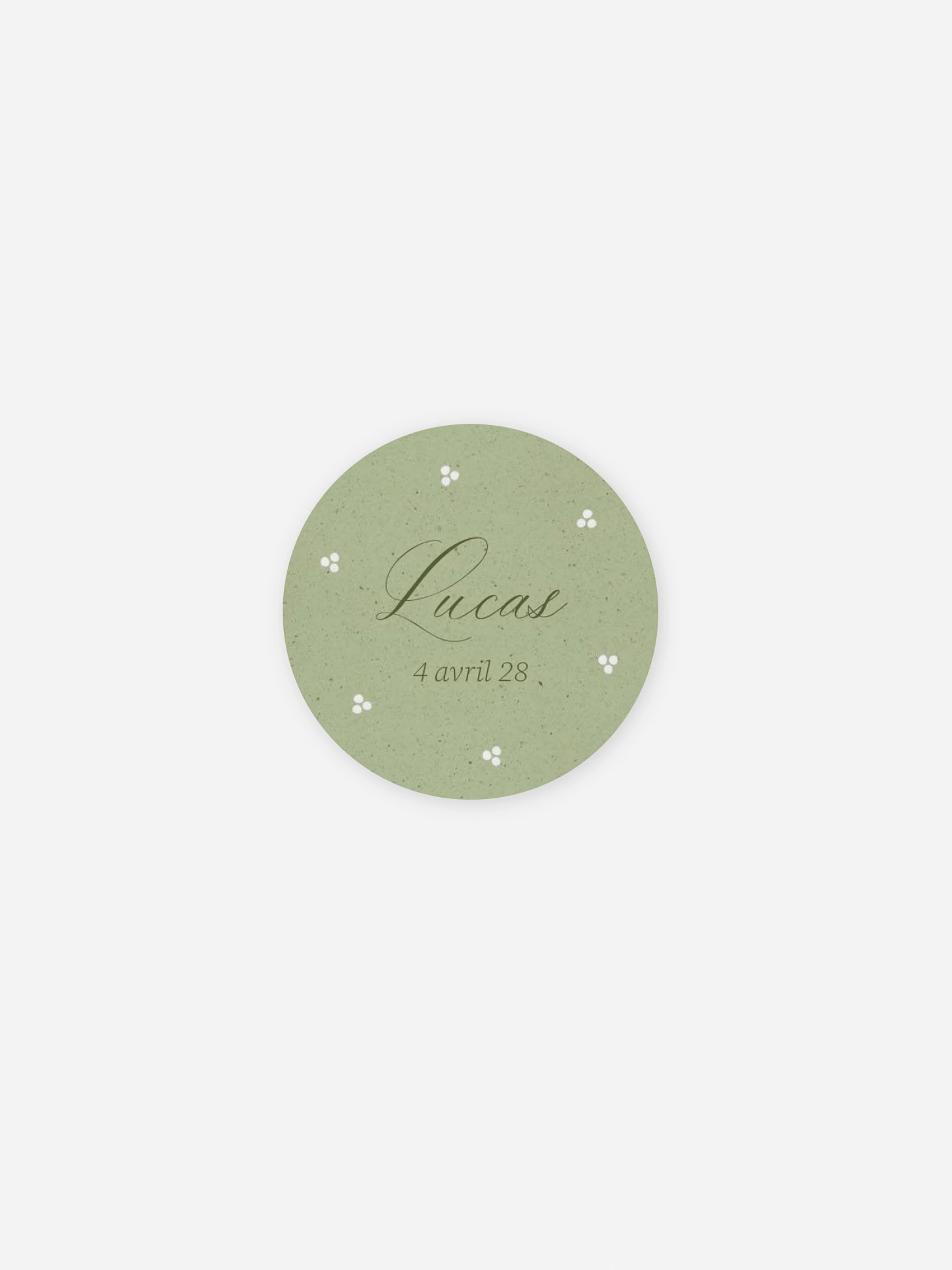 Stickers naissance Petits points