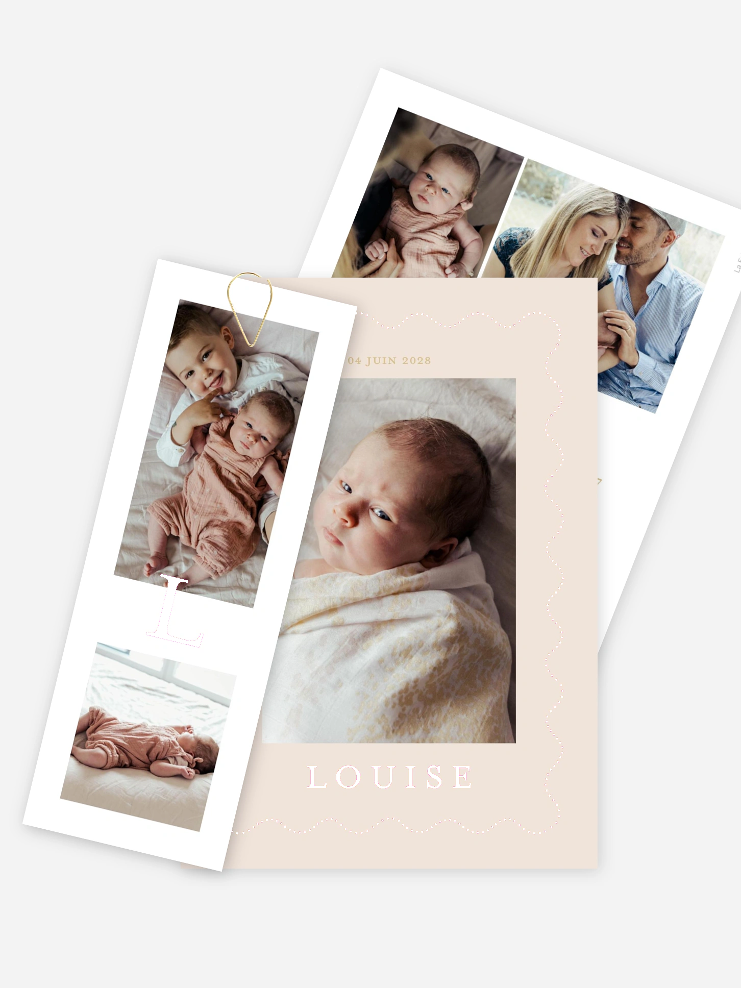 Faire-part naissance L'amour de notre vie