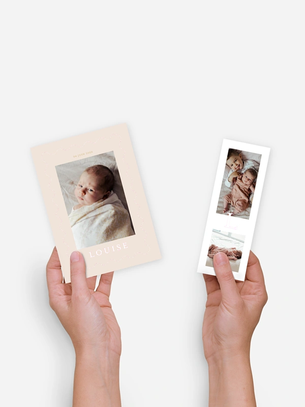 Faire-part naissance L'amour de notre vie