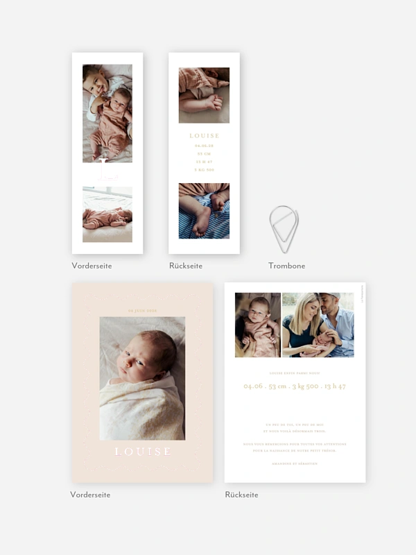 Faire-part naissance L'amour de notre vie