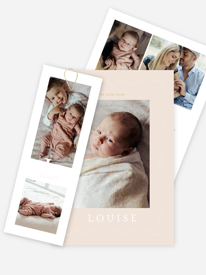 Faire-part naissance L'amour de notre vie