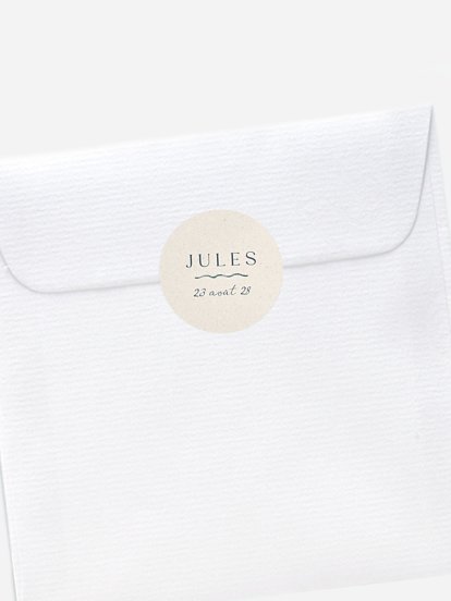 Stickers naissance Jeu de rayures