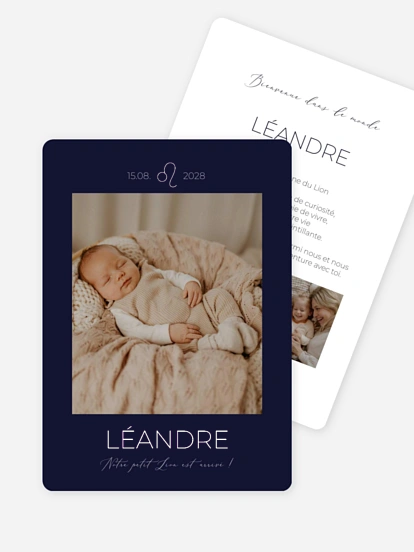 Faire-part naissance Petit Lion en devenir