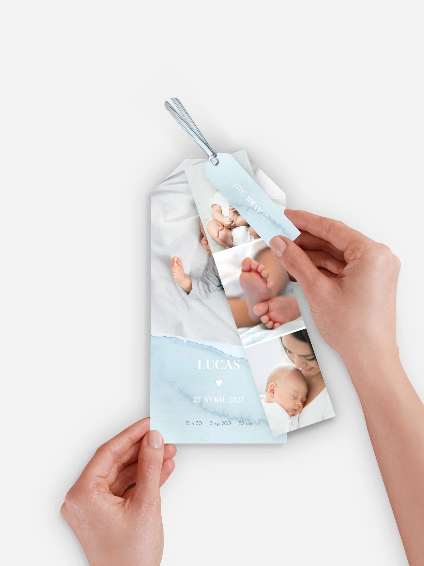 Faire-part naissance Tracé en aquarelle