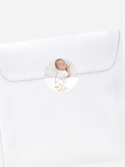 Stickers naissance Fleurie