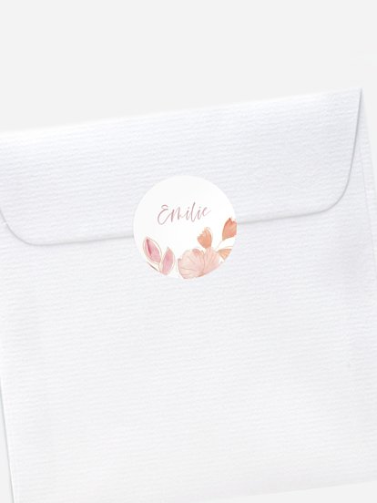 Stickers naissance Enfant de fleur