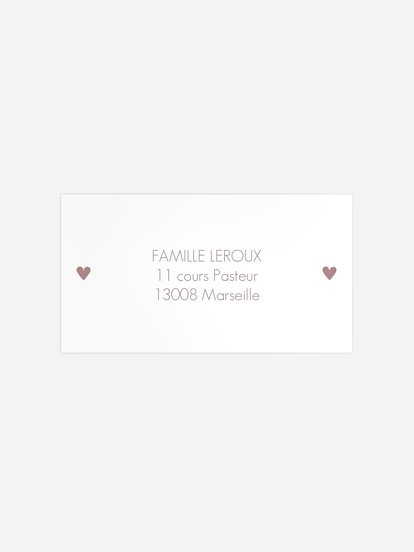 Étiquette destinataire naissance Lovely Blessing