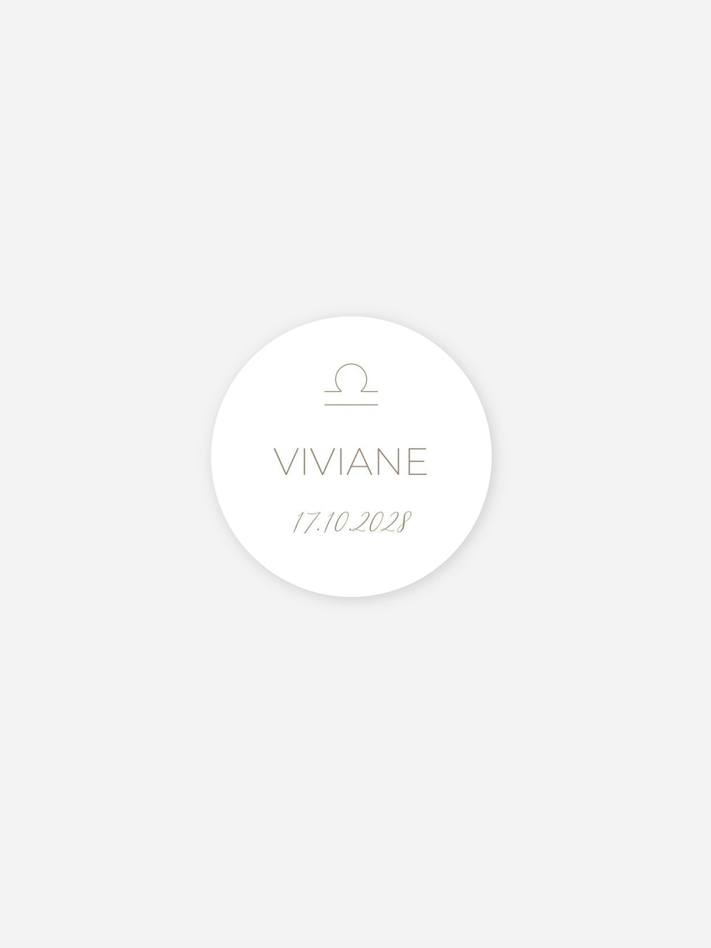 Stickers naissance Petite Balance en devenir