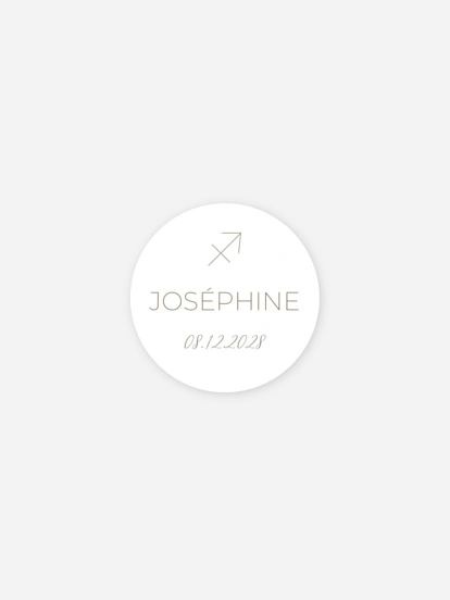 Stickers naissance Petit Sagittaire en devenir