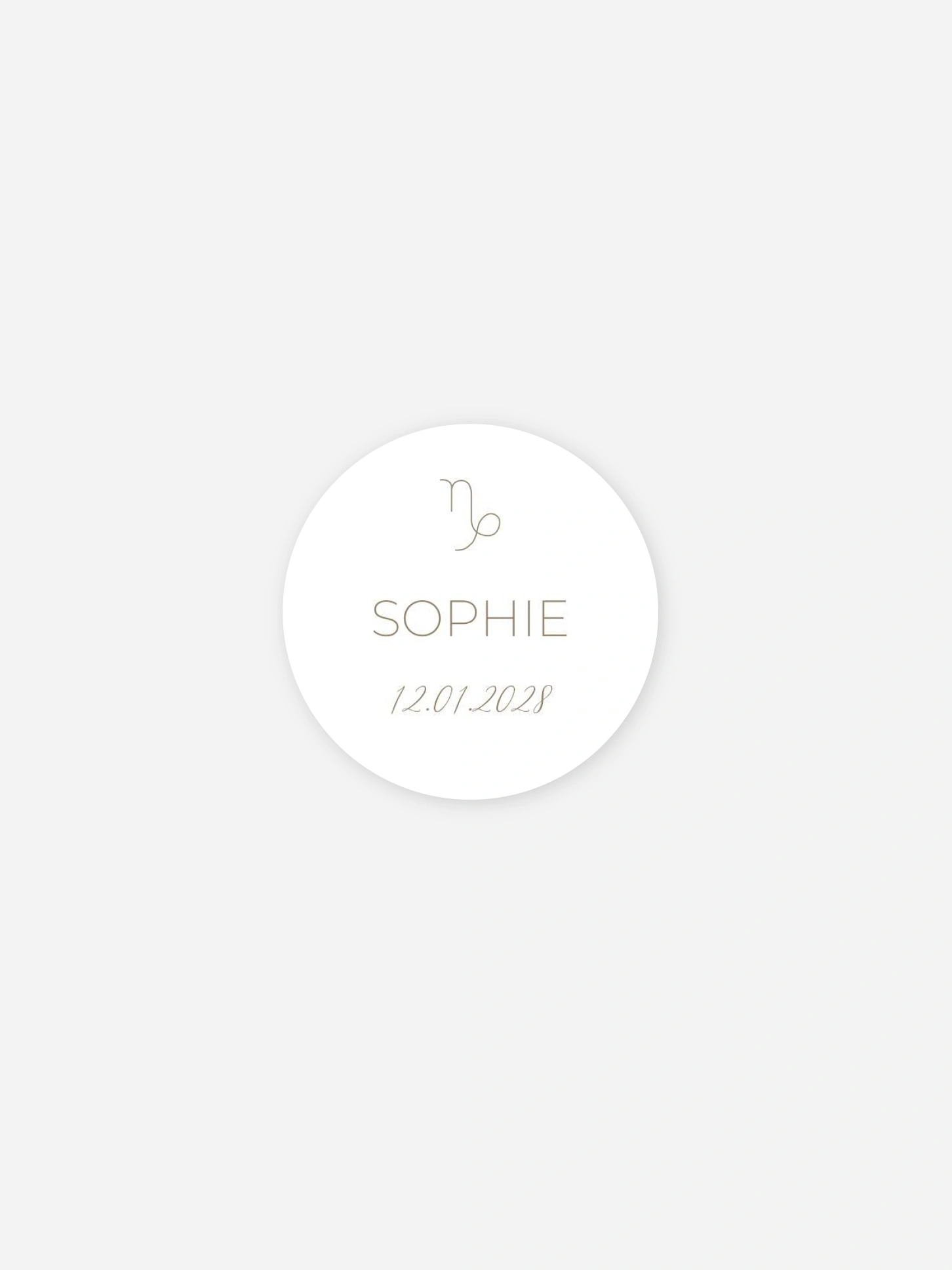 Stickers naissance Petit Capricorne en devenir
