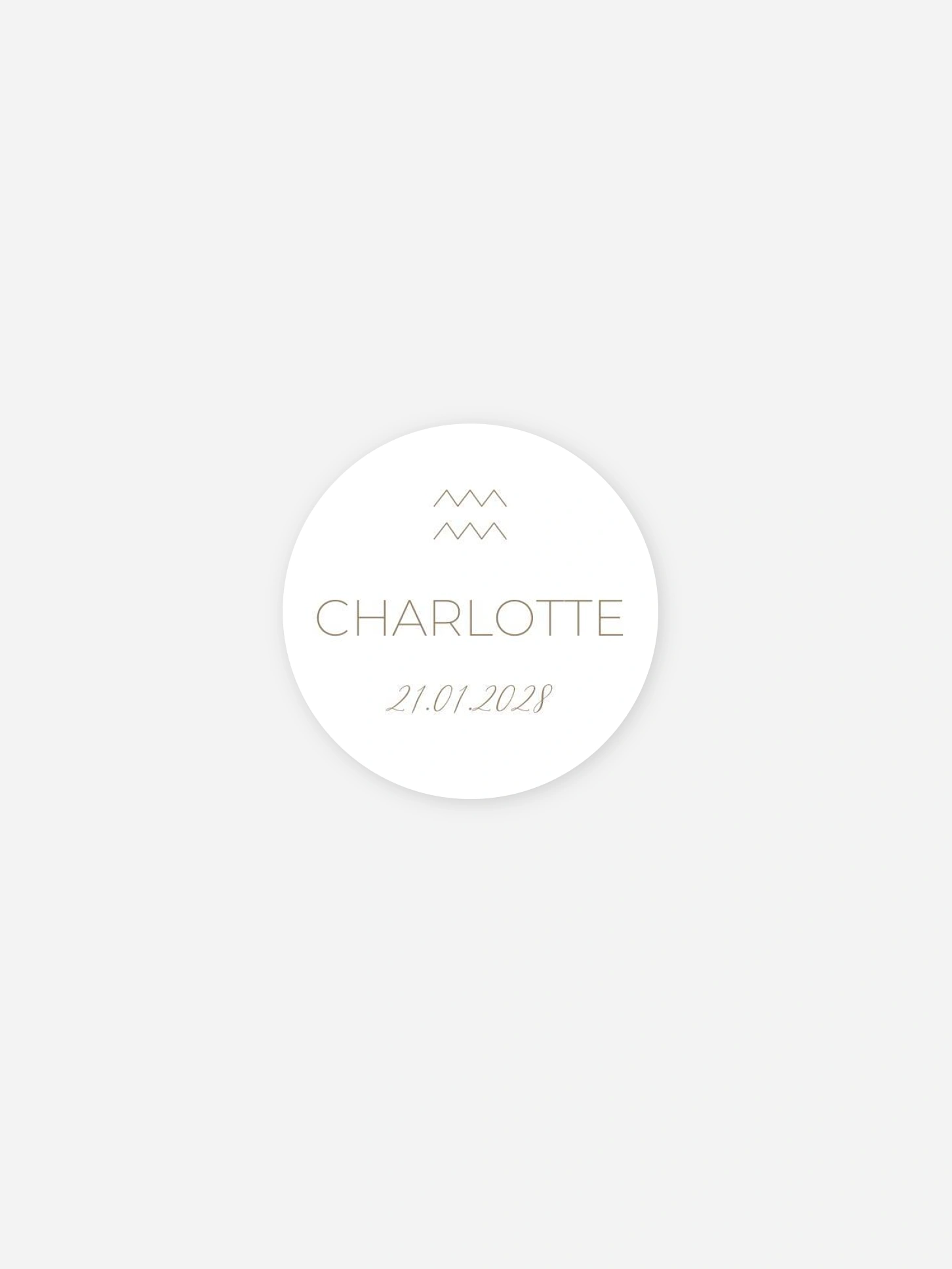 Stickers naissance Petit Verseau en devenir