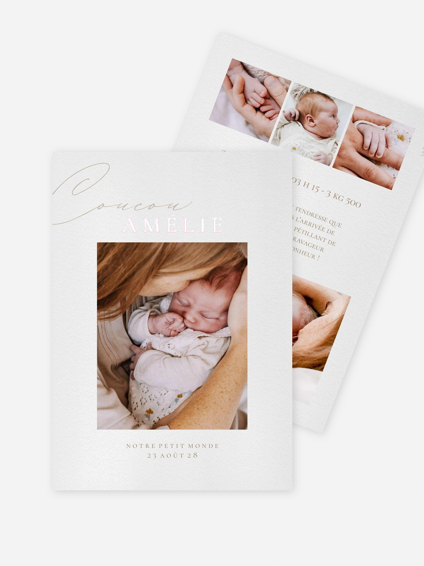 Faire-part naissance Notre Monde